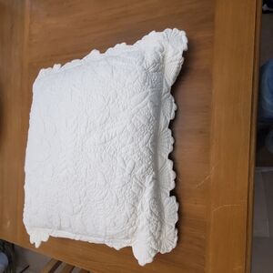 Full size decorative pillow with quilted cover